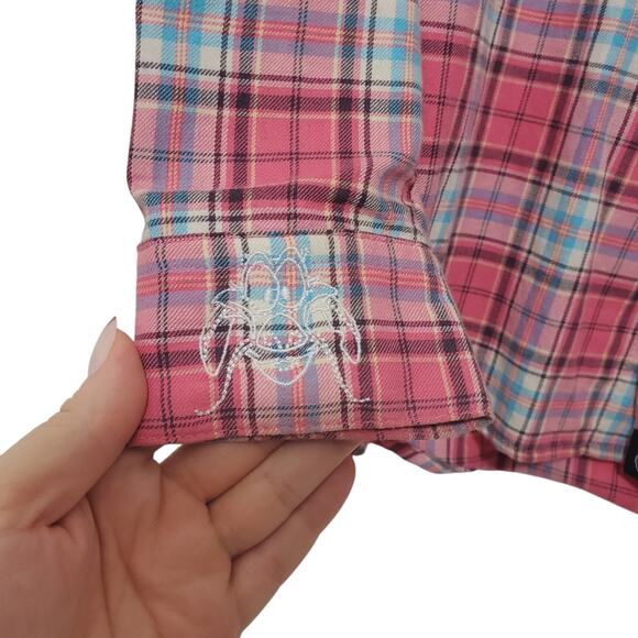 Disney x Cakeworthy | Mulan The Most Rare Beautiful of All Plaid Button Up Shirt - Picture 4 of 11